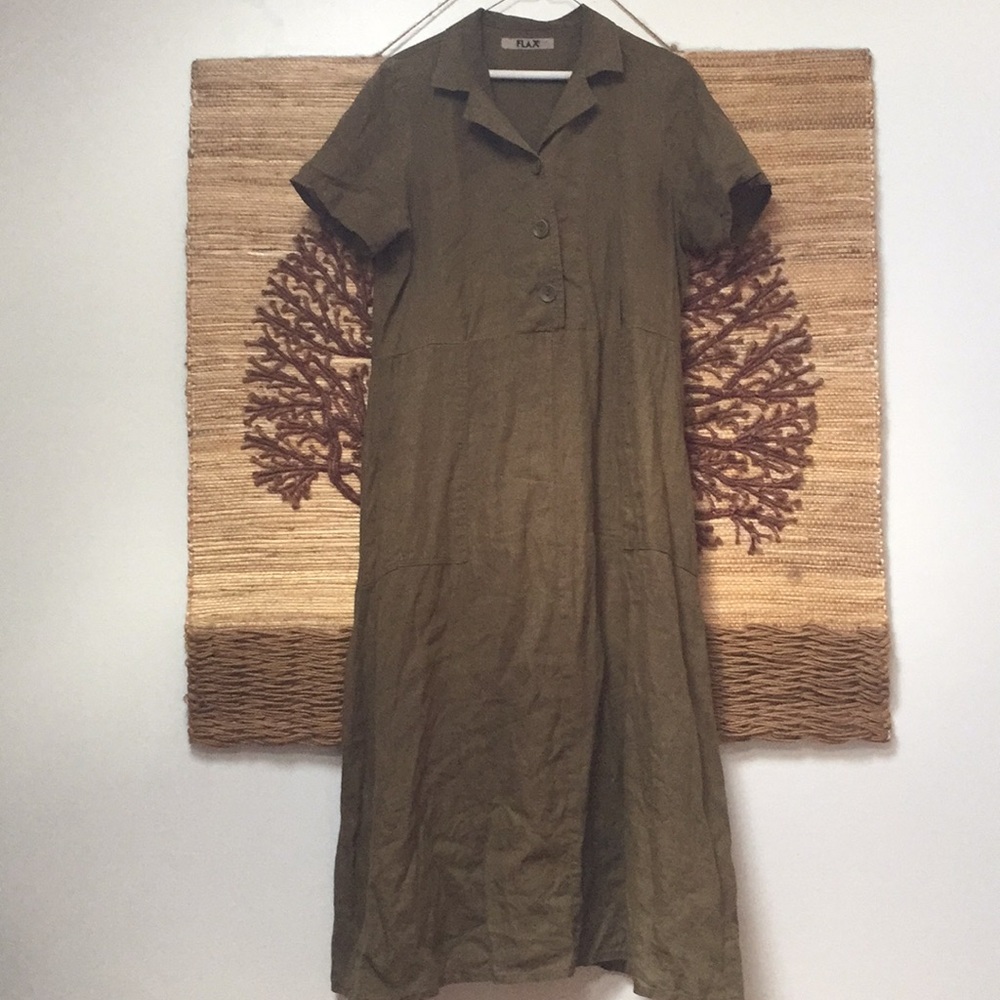 Retro flax dress